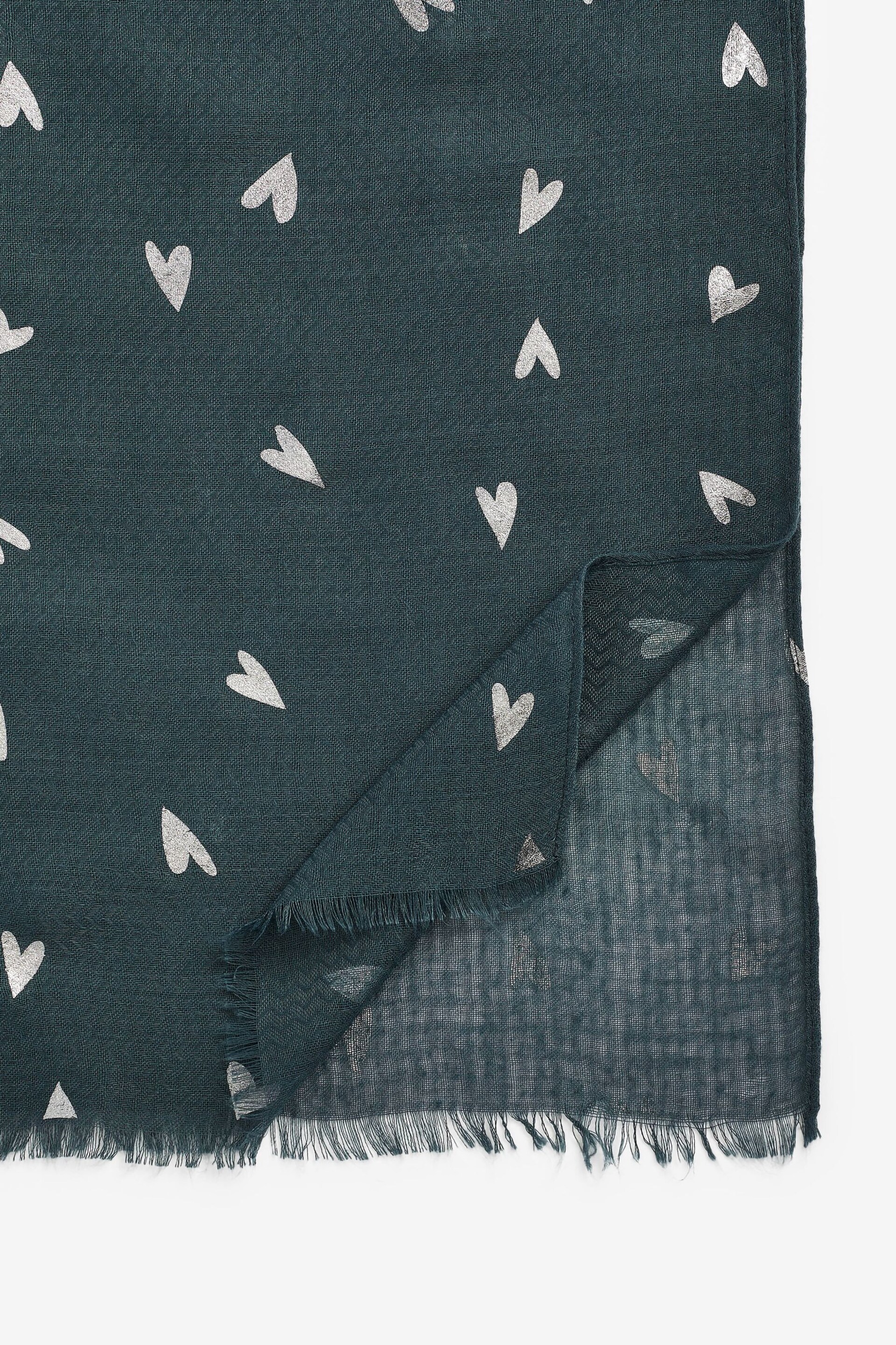 Charcoal Grey Foil Lightweight Scarf - Image 8 of 8