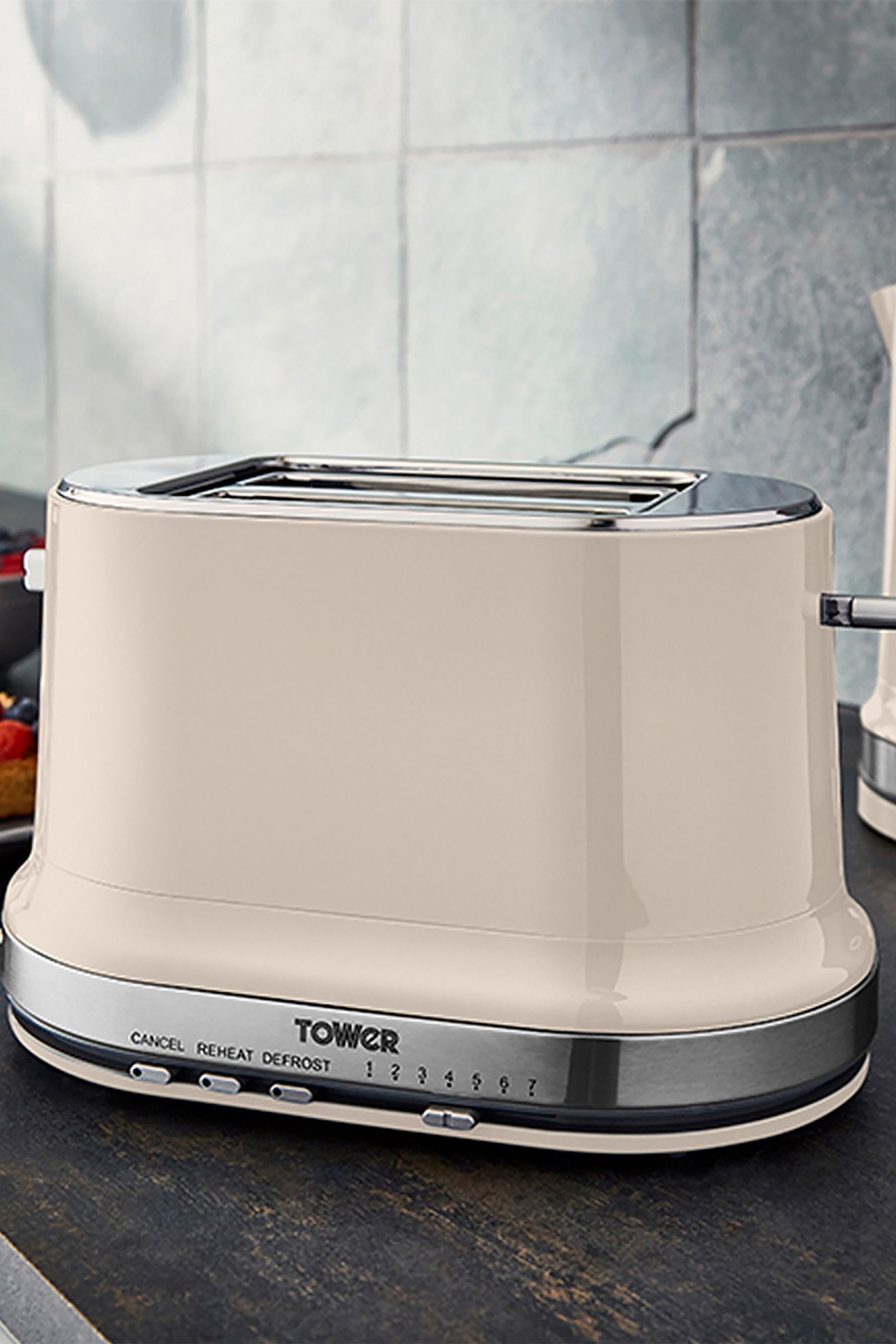 Cream toaster sale 2 slice