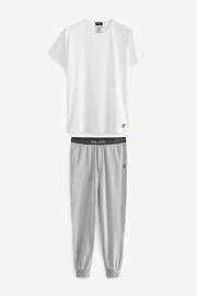 Lyle & Scott Grey Cash Top And Joggers Set - Image 1 of 6