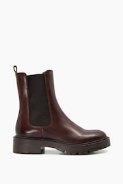 Dune London Brown Picture Boots - Image 1 of 5