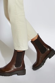 Dune London Brown Picture Boots - Image 2 of 5