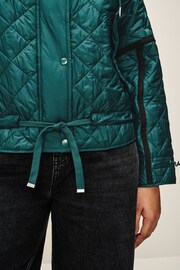 Forest Green Short Quilted Jacket - Image 5 of 9