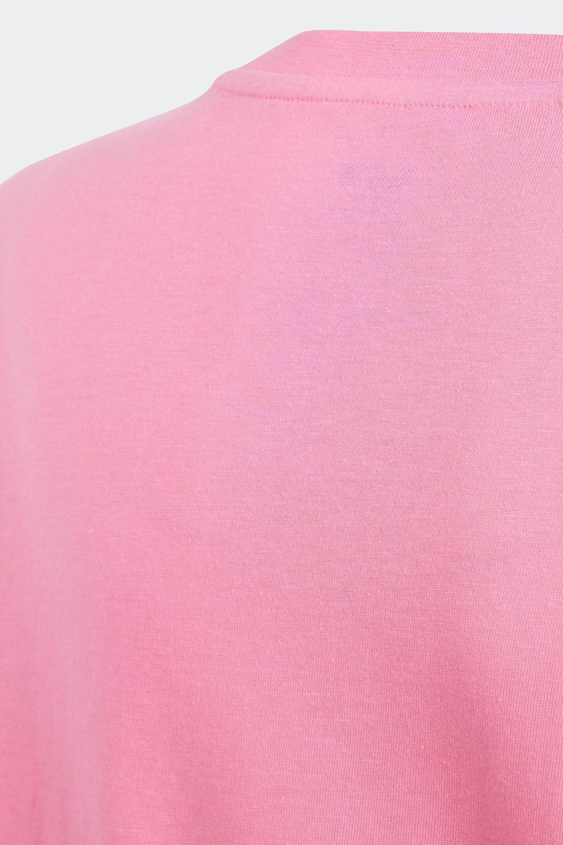 adidas Originals Pink Trefoil T-Shirt - Image 5 of 5