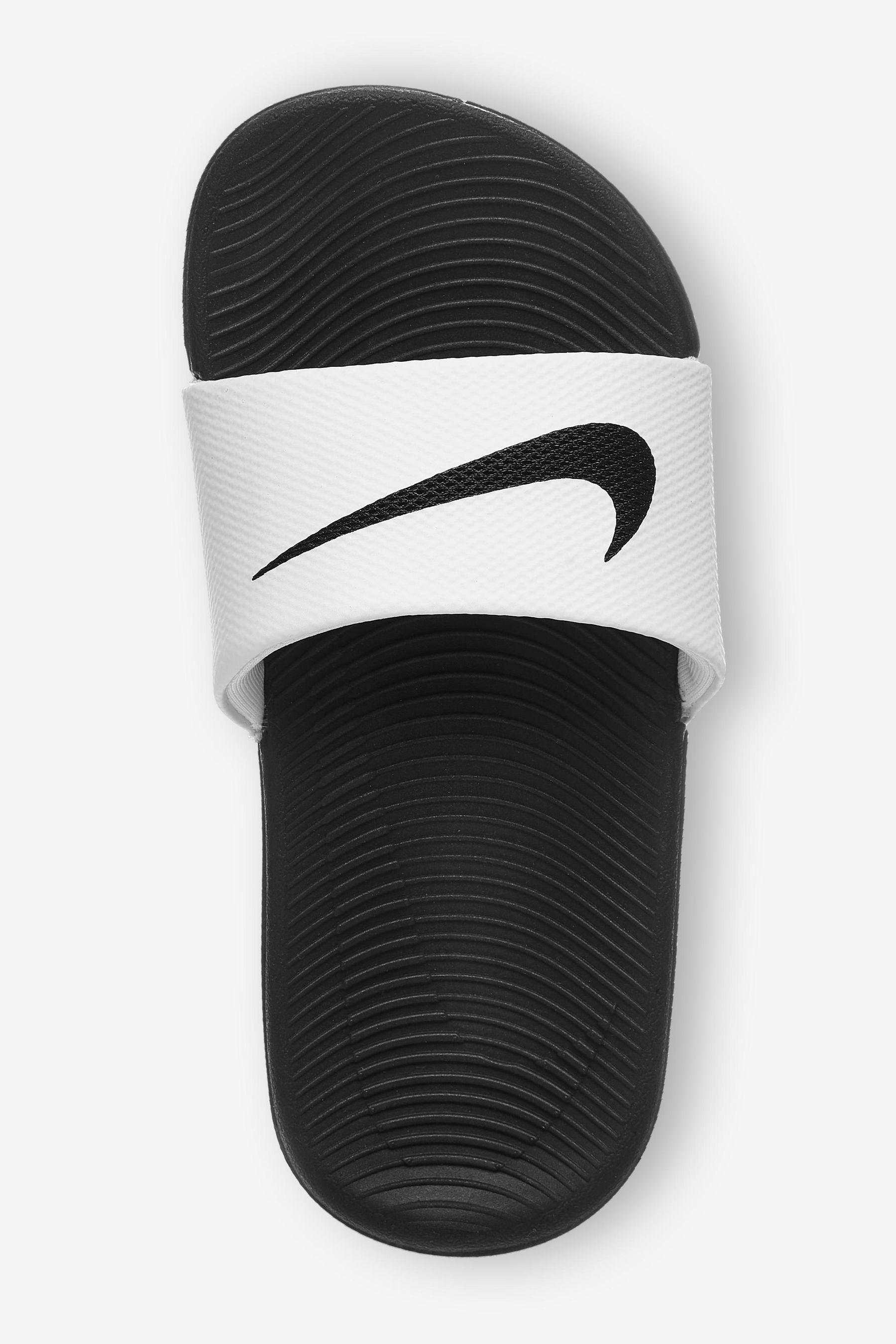 Buy Nike White Black Kawa Junior Youth Sliders from Next Iceland