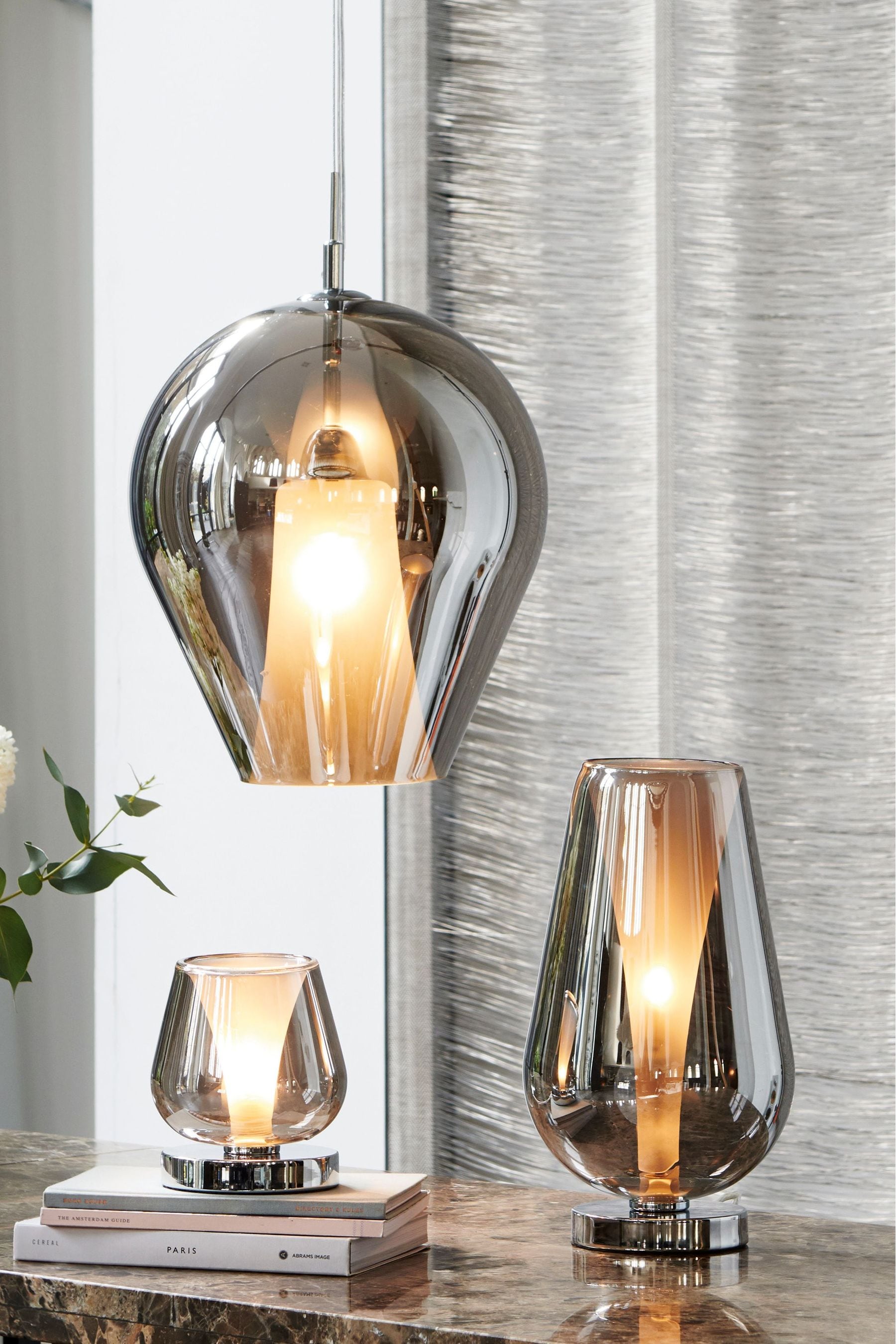 Smoke grey pendant hot sale light