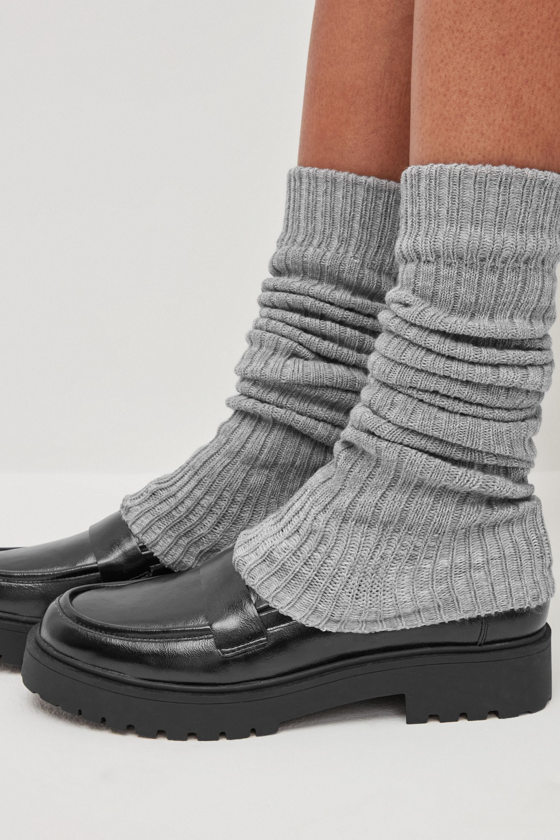 Buy Grey Ribbed Leg Warmers 1 Pack from the Next UK online shop