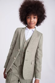 MOSS Green Boys Herringbone Tweed Jacket - Image 1 of 4