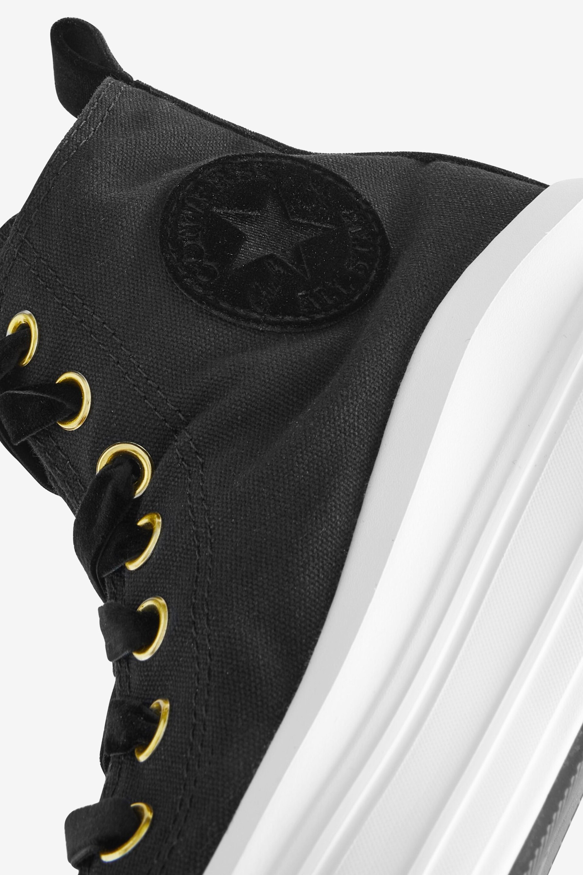Converse Black Velvet Move Youth Trainers - Image 13 of 14