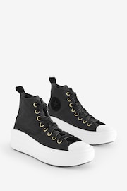 Converse Black Velvet Move Youth Trainers - Image 5 of 14