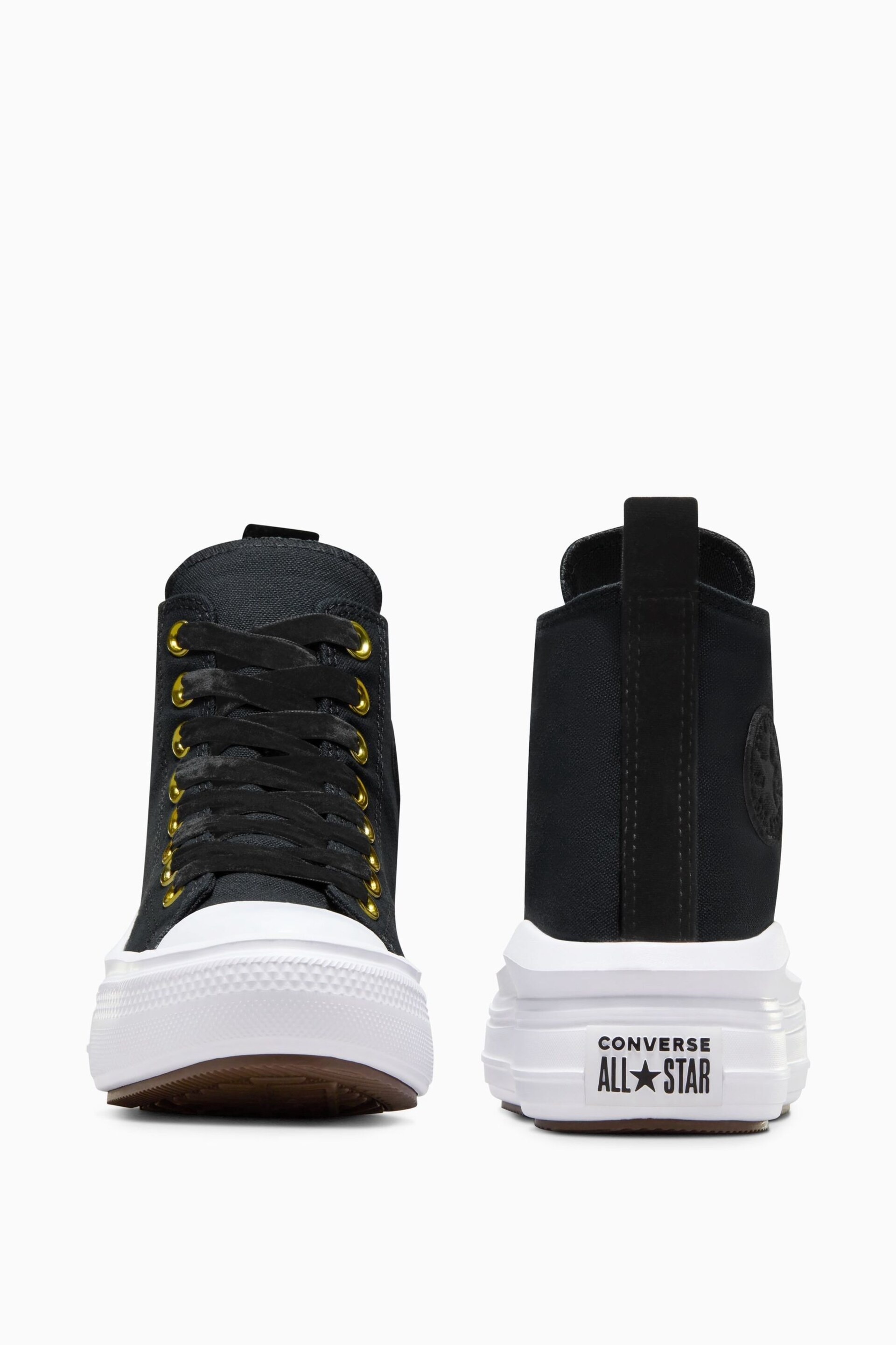 Converse Black Velvet Move Youth Trainers - Image 9 of 14