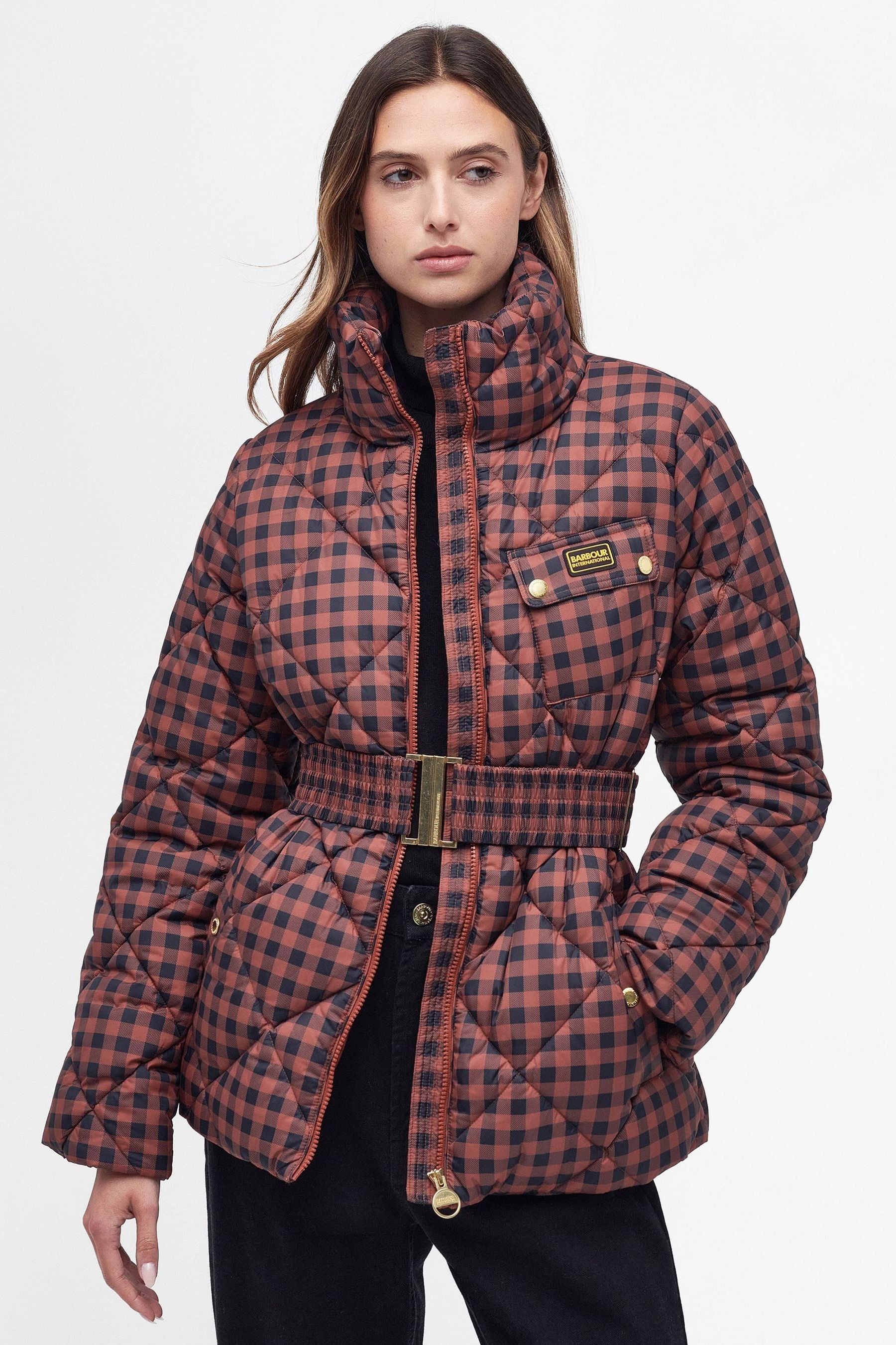 Barbour international online womens Orange