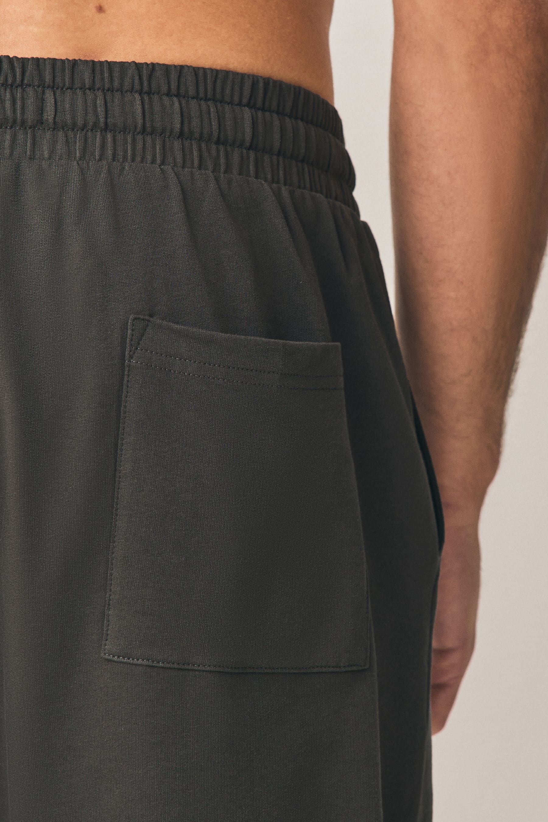 Buy Dark Grey Black Lightweight 100 Cotton Joggers Shorts 2 Pack from the Next UK online shop