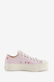 Converse Purple Heart Embroidered Ox Lift Trainers - Image 4 of 12