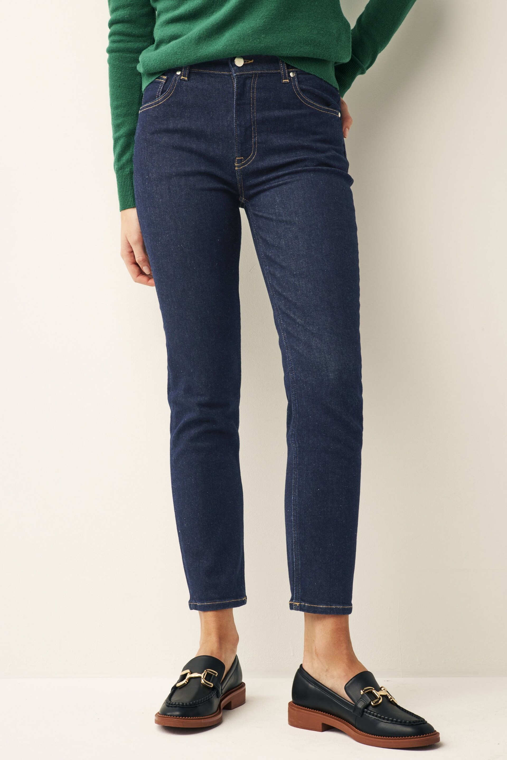 GANT Blue Ankle Length Slim Fit Jeans - Image 1 of 5