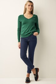 GANT Blue Ankle Length Slim Fit Jeans - Image 3 of 5