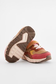 Pink & Brown Elastic Lace Chunky Trainers - Image 3 of 5