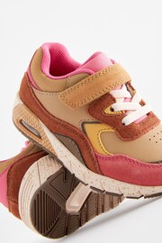 Pink & Brown Elastic Lace Chunky Trainers - Image 4 of 5