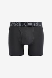 Under Armour Red/Grey 6 Inch Cotton Performance Boxers 3 Pack - Image 4 of 4