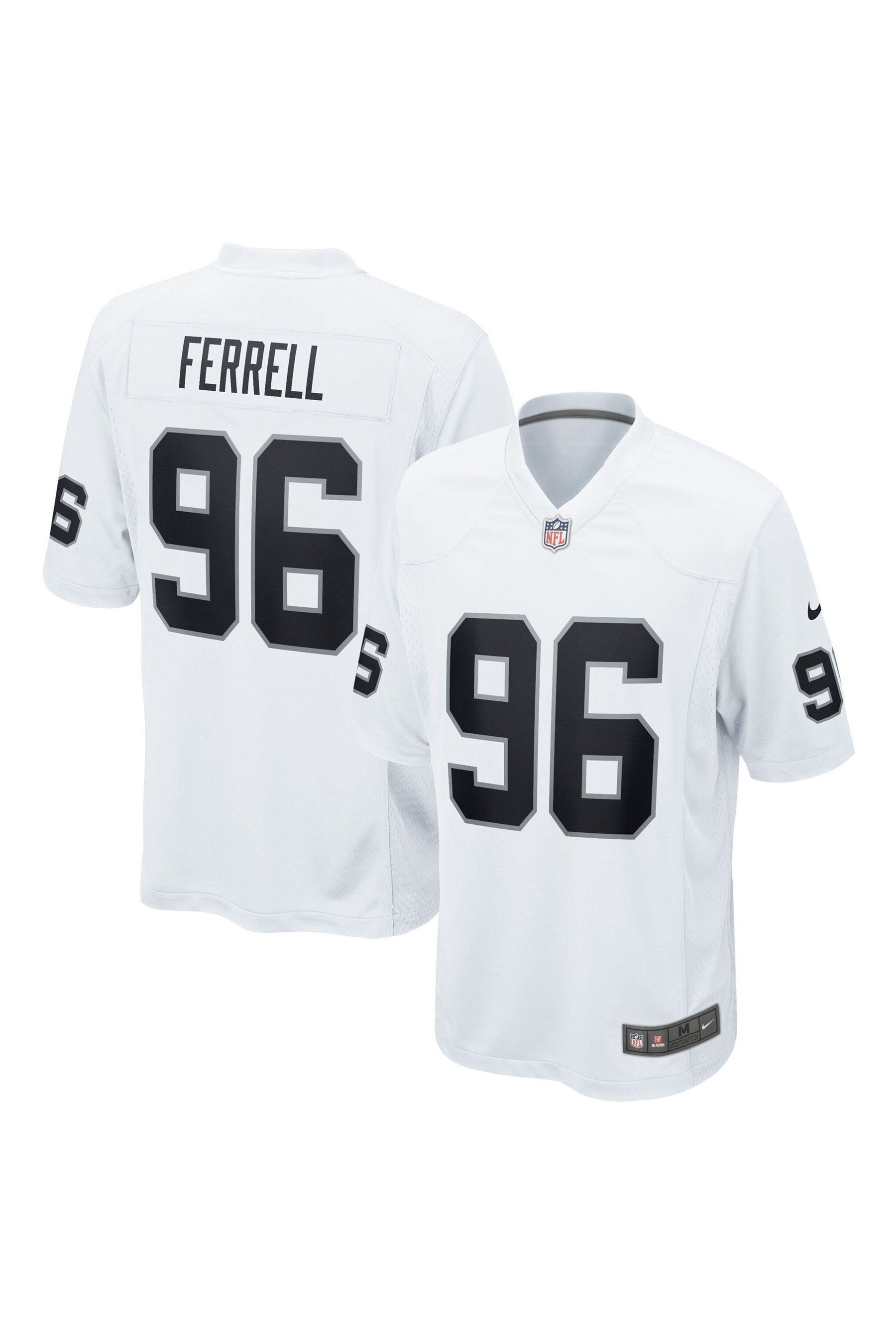 Buy Nike White NFL Las Vegas Raiders Road Game Jersey Clelin Ferrell from Next Ireland