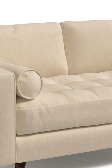 MADE.COM Cotton Weave Oatmeal Scott 2 Seater Sofa