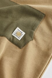 Khaki Green Cosy Sweat Jersey Baby Hooded Romper - Image 9 of 12