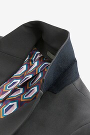 Charcoal Grey Slim Fit Motionflex Stretch Suit: Jacket - Image 10 of 11