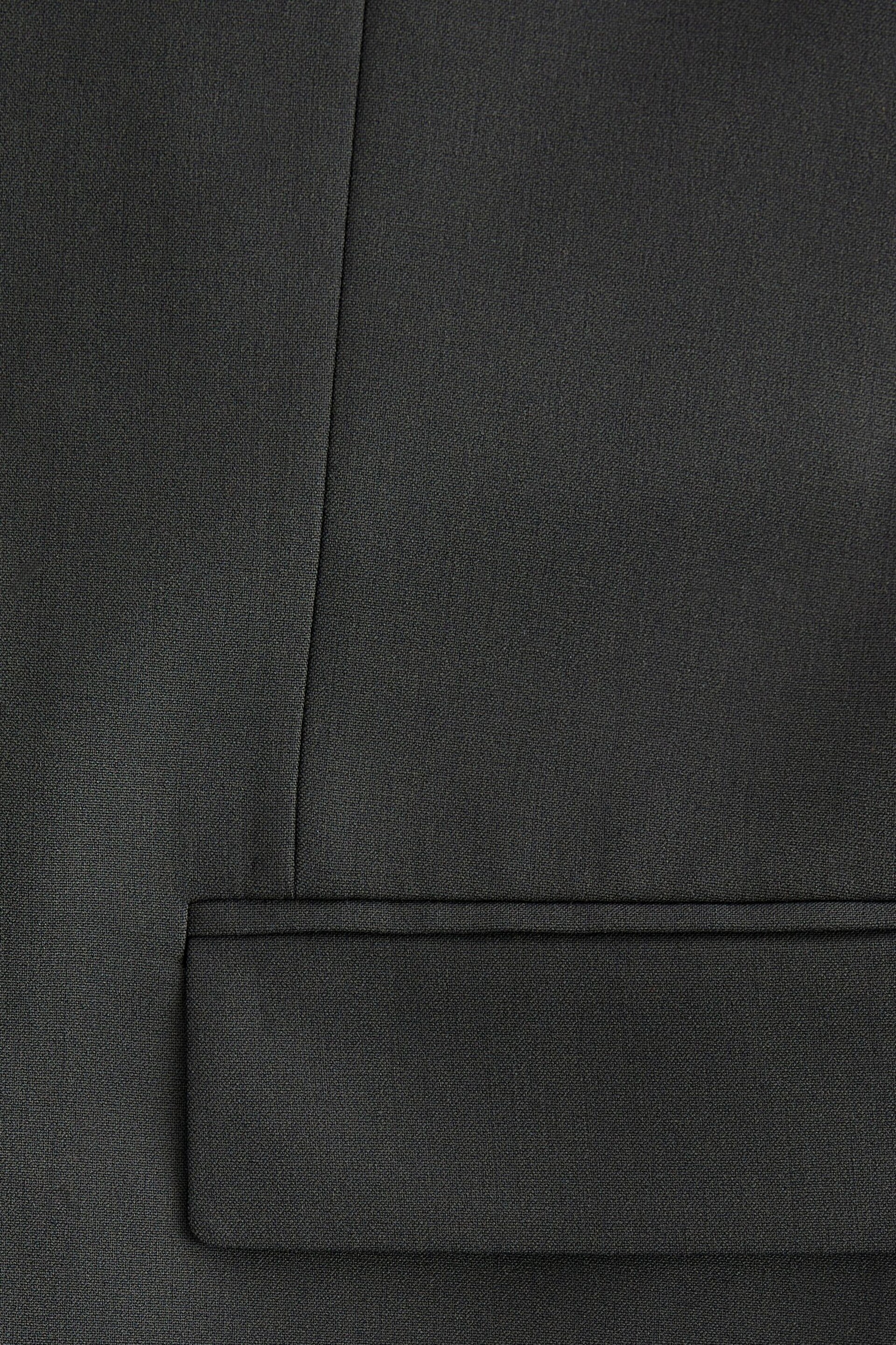 Charcoal Grey Slim Fit Motionflex Stretch Suit: Jacket - Image 11 of 11