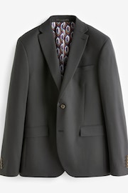 Charcoal Grey Slim Fit Motionflex Stretch Suit: Jacket - Image 7 of 11
