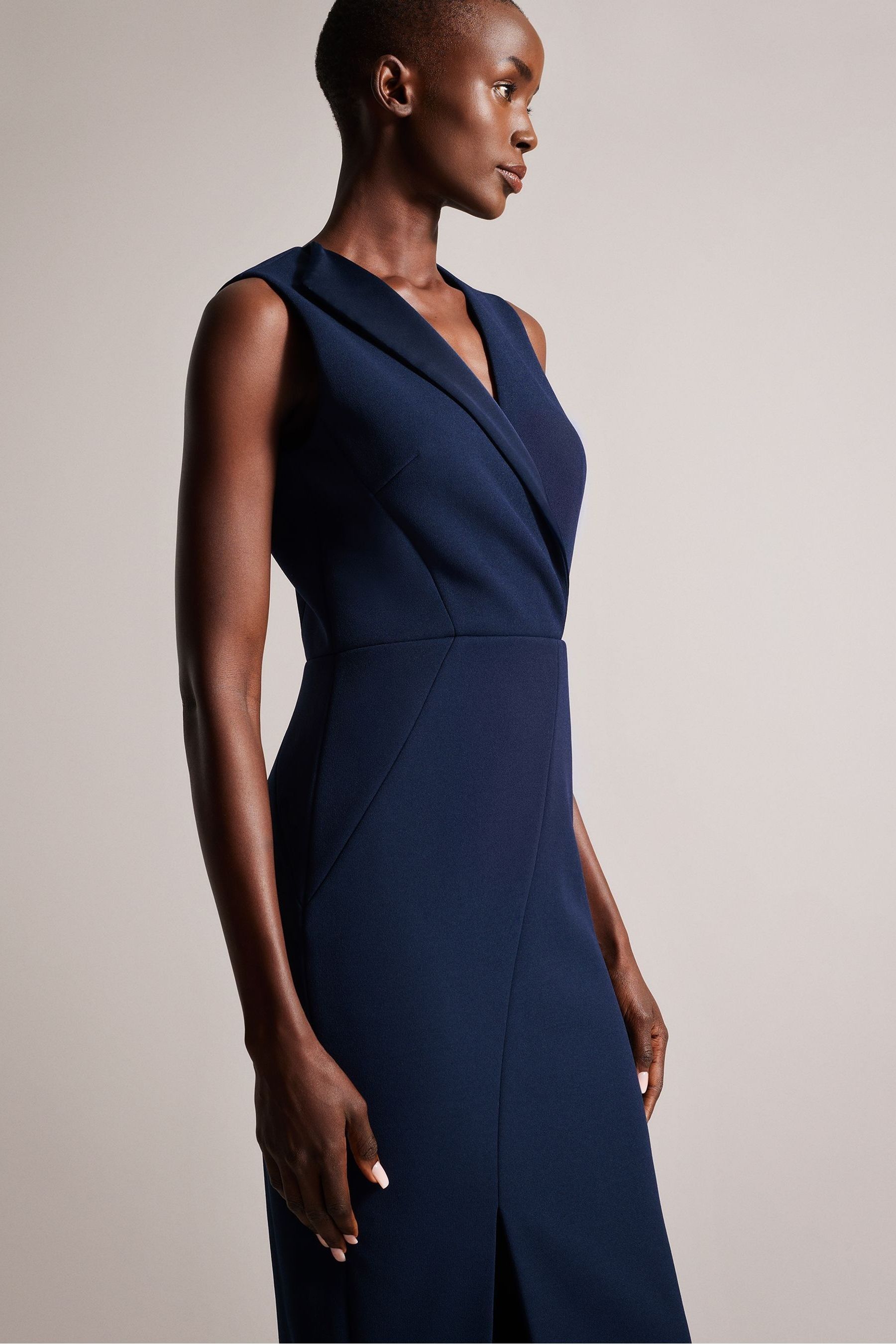 Acheter Robe moulante Ted Baker Bleu tilolah bleu marine avec coutures from Next Luxembourg
