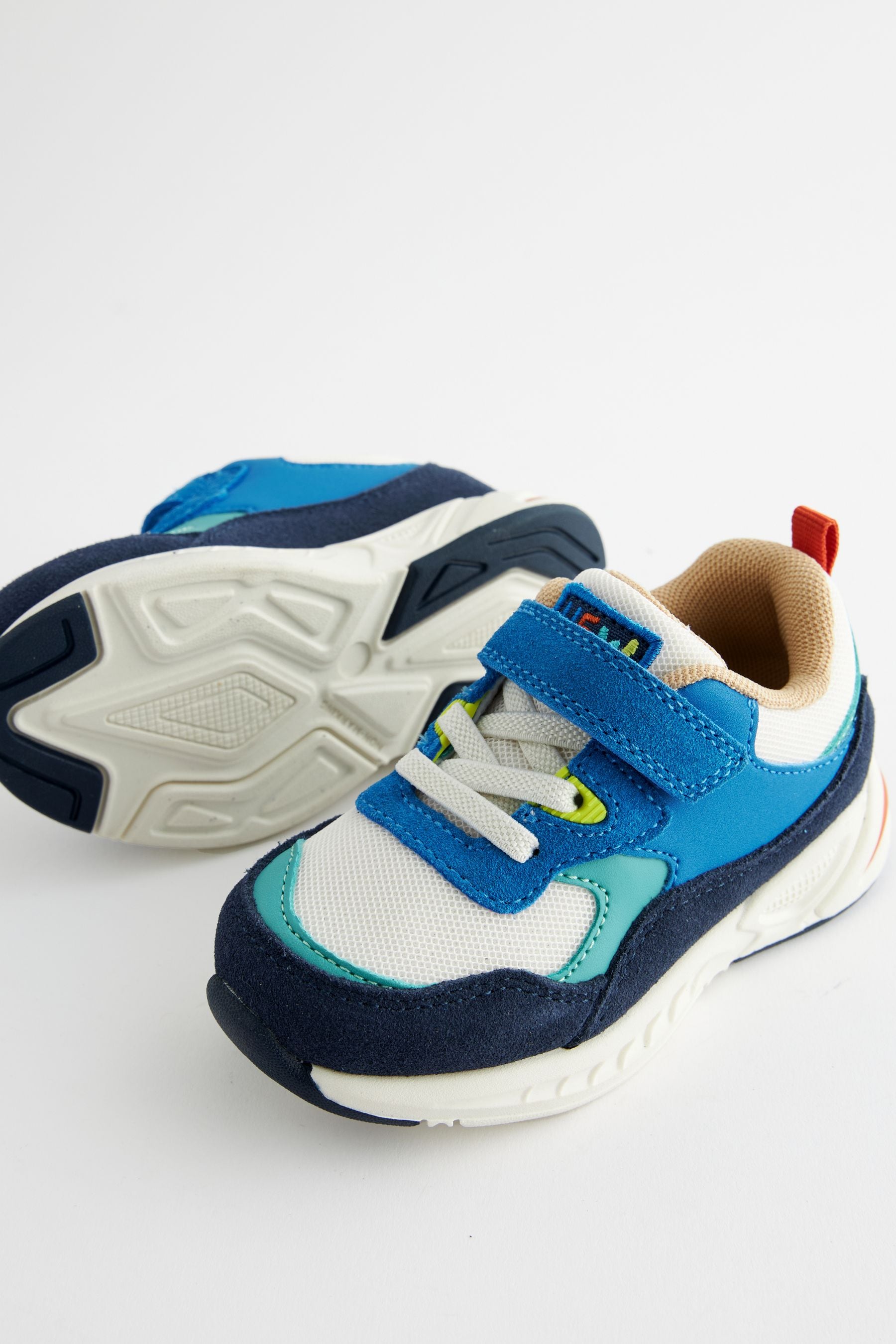 Buy Blue Light Up Elastic Lace Trainers from the Next UK online shop