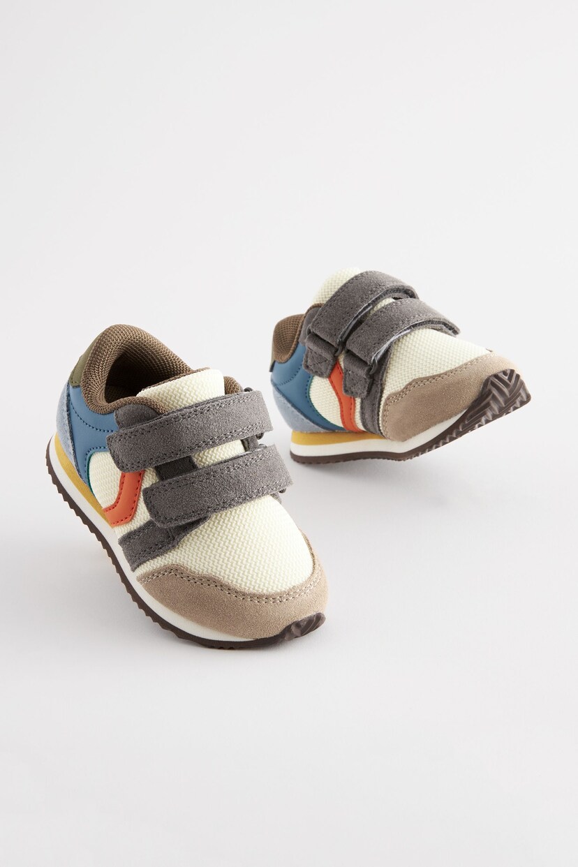 Multi Wide Fit (G) Double Strap Trainers - Image 1 of 7