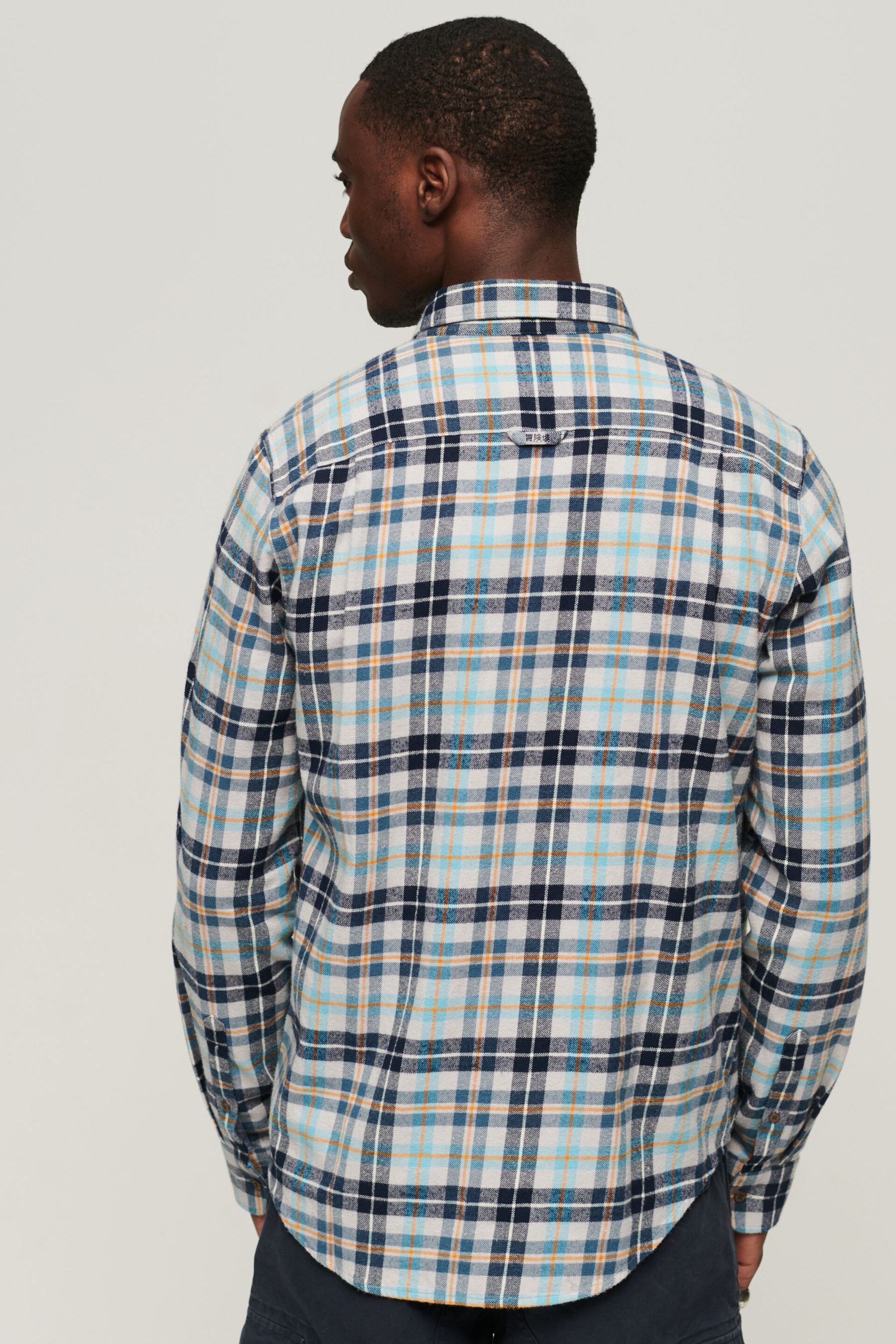 Superdry Grey Long Sleeve Cotton Lumberjack Shirt - Image 3 of 7
