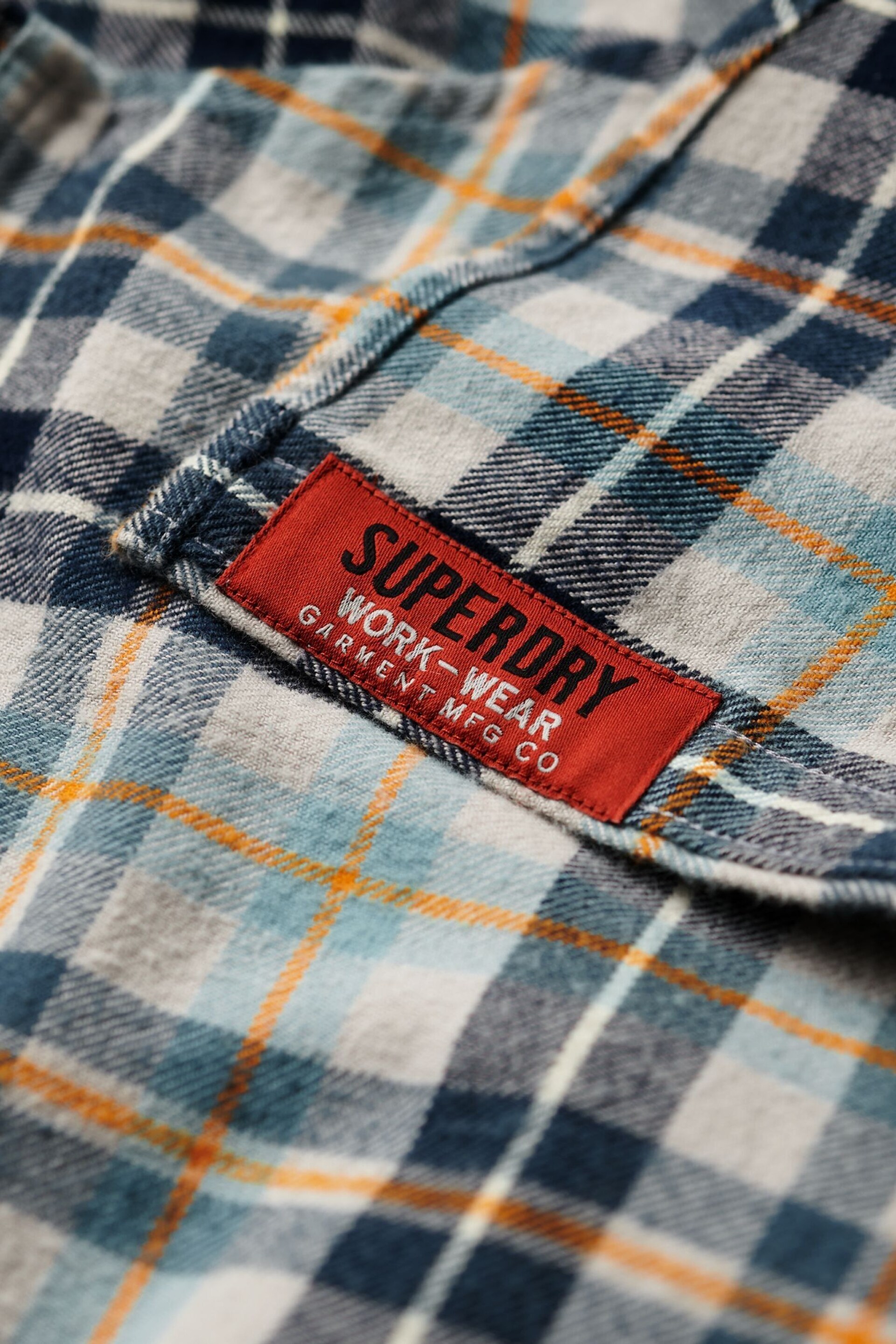 Superdry Grey Long Sleeve Cotton Lumberjack Shirt - Image 6 of 8