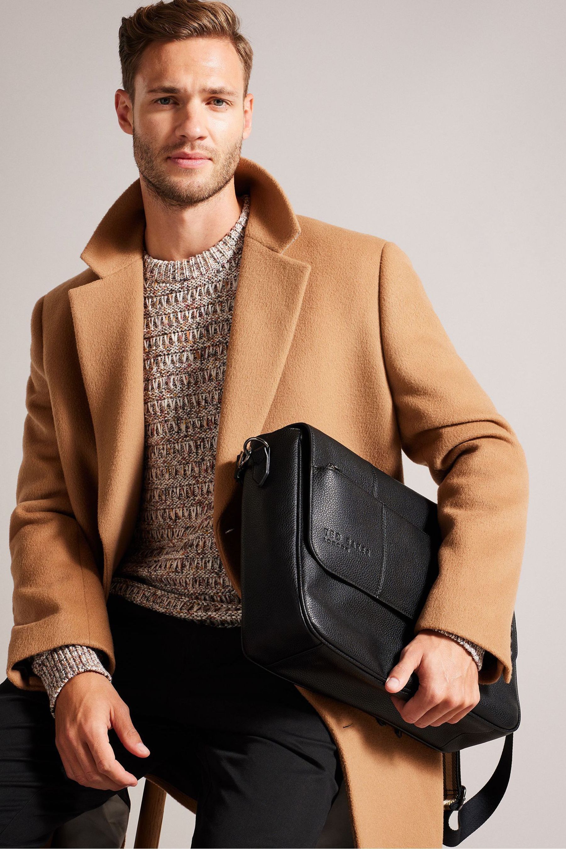 Buy Ted Baker Kristan Black Webbing Messenger Bag from Next Ireland