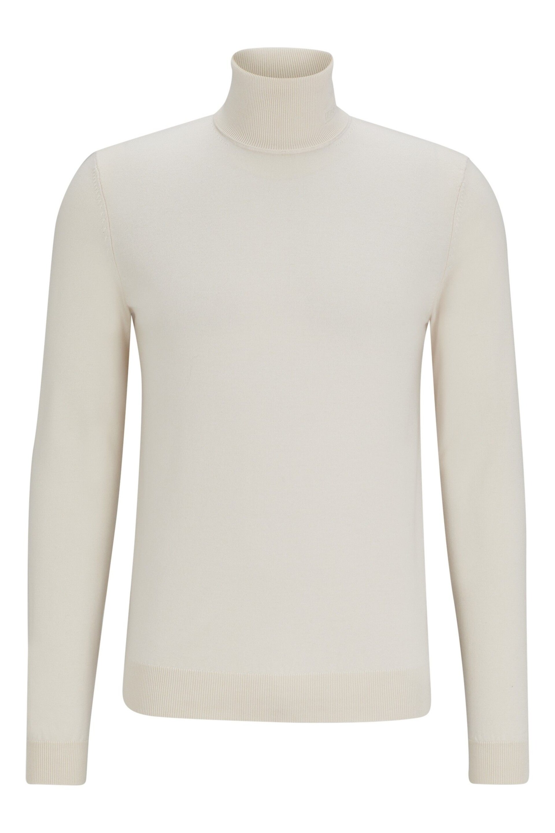 HUGO Virgin Wool Roll Neck Knitted Jumper - Image 5 of 5