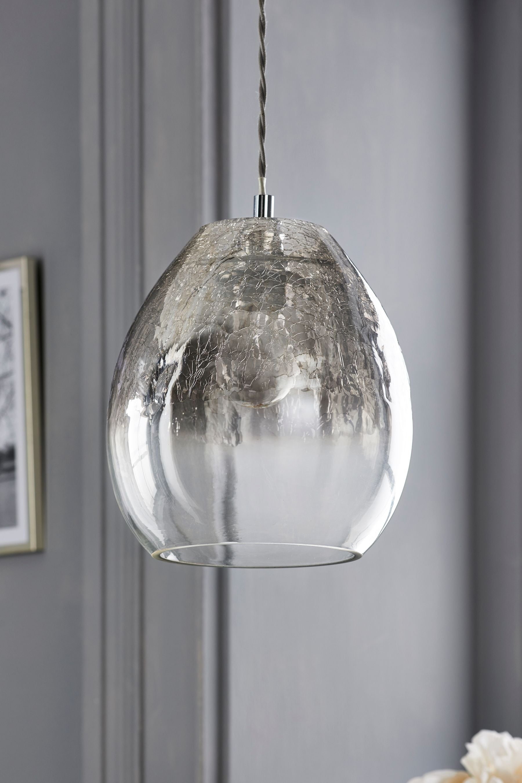 Buy Smoke Grey Isla Ombre Easy Fit Lamp Shade from the Next UK