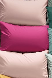 Set of 2 Pink Blush Cotton Rich Pillowcases - Image 2 of 2
