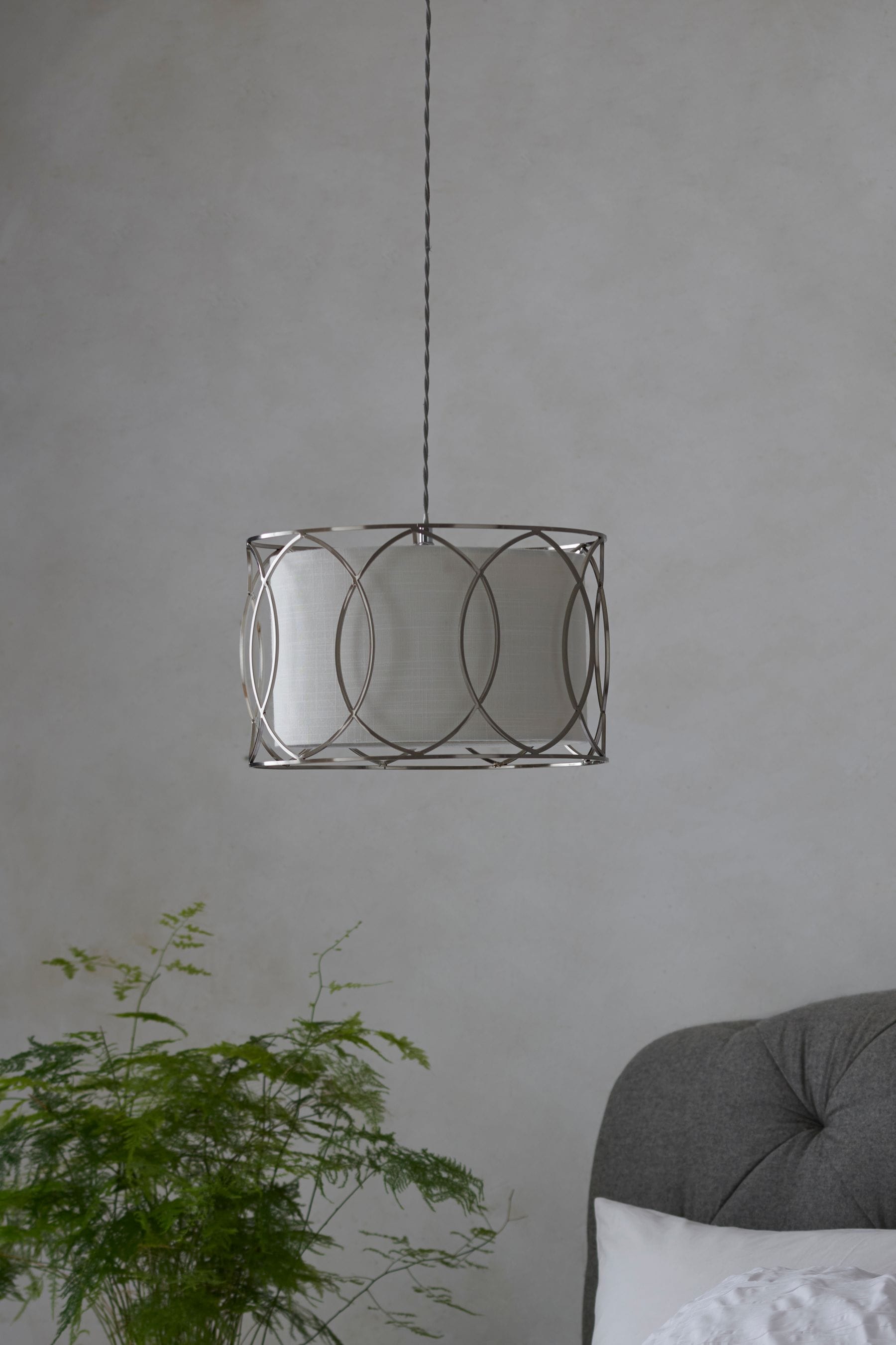 Chrome Claridge Easy Fit Lamp Shade
