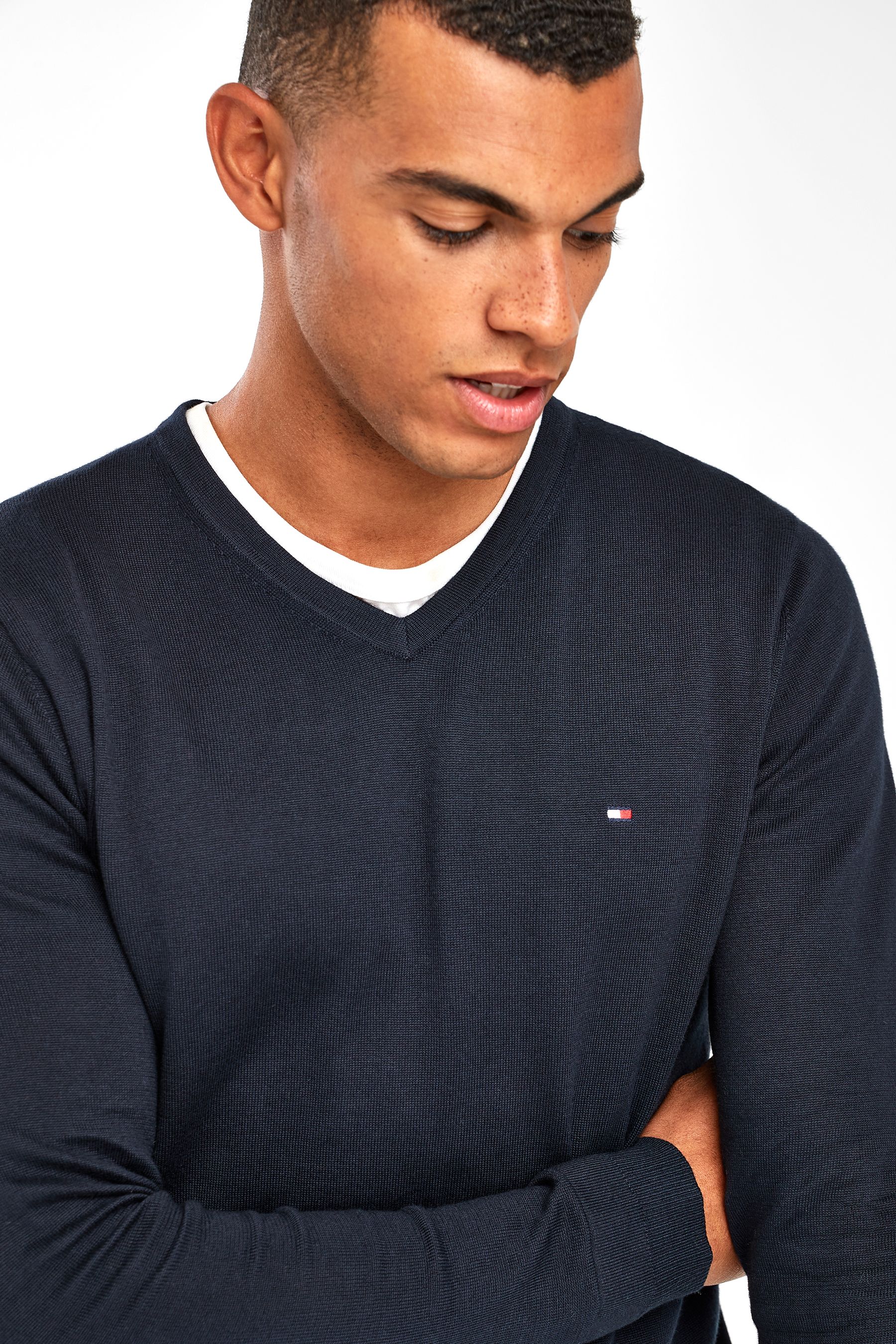 Tommy hilfiger cotton silk jumper top