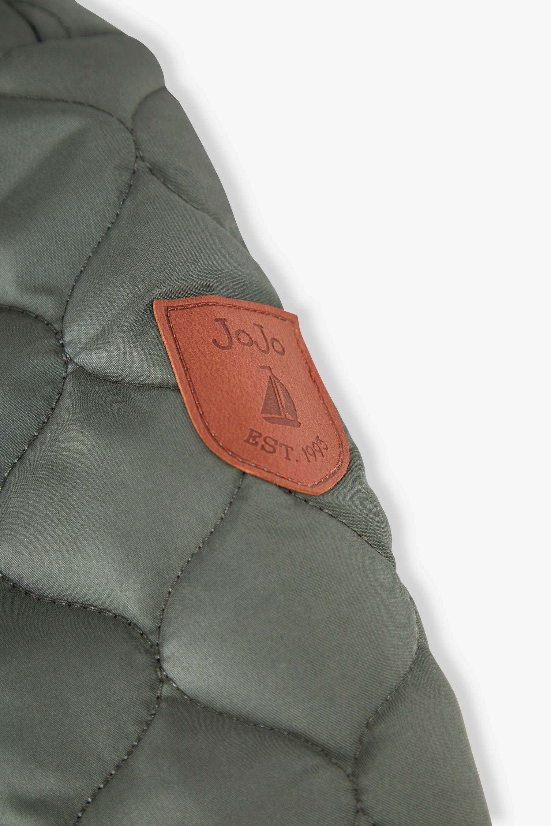 JoJo Maman B b Khaki Quilted Puffer Jacket
