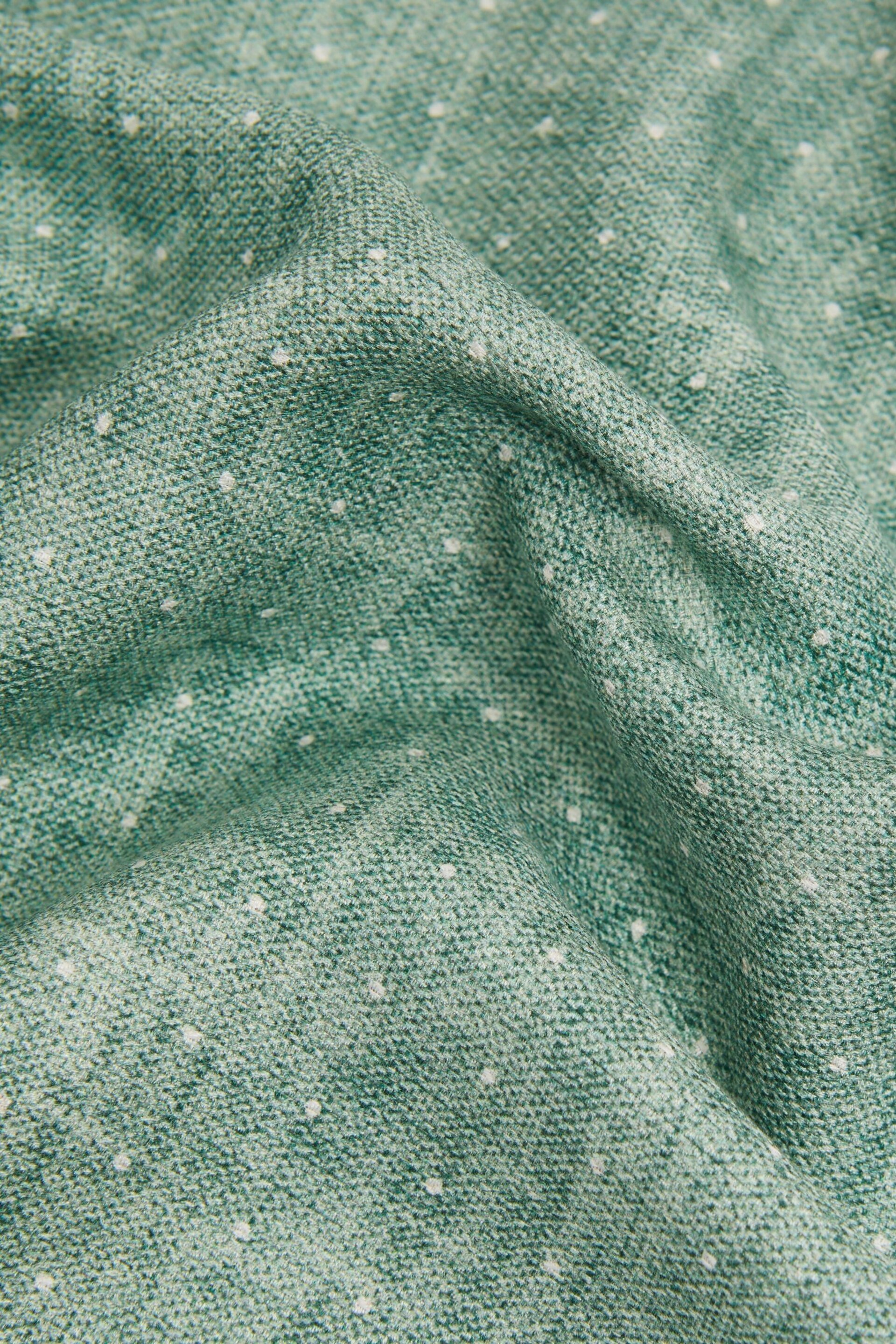 Reiss Pistachio Melange Cataldo Silk Reversible Pocket Square - Image 3 of 5