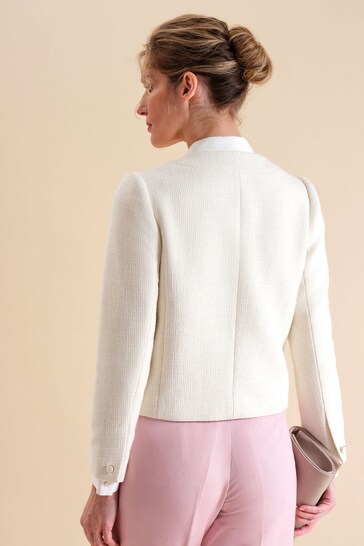 Pure Collection Textured White Jacket