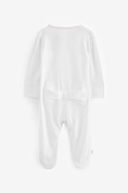 Baker by Ted Baker Babys First Eid Cotton White Sleepsuit - Image 3 of 7
