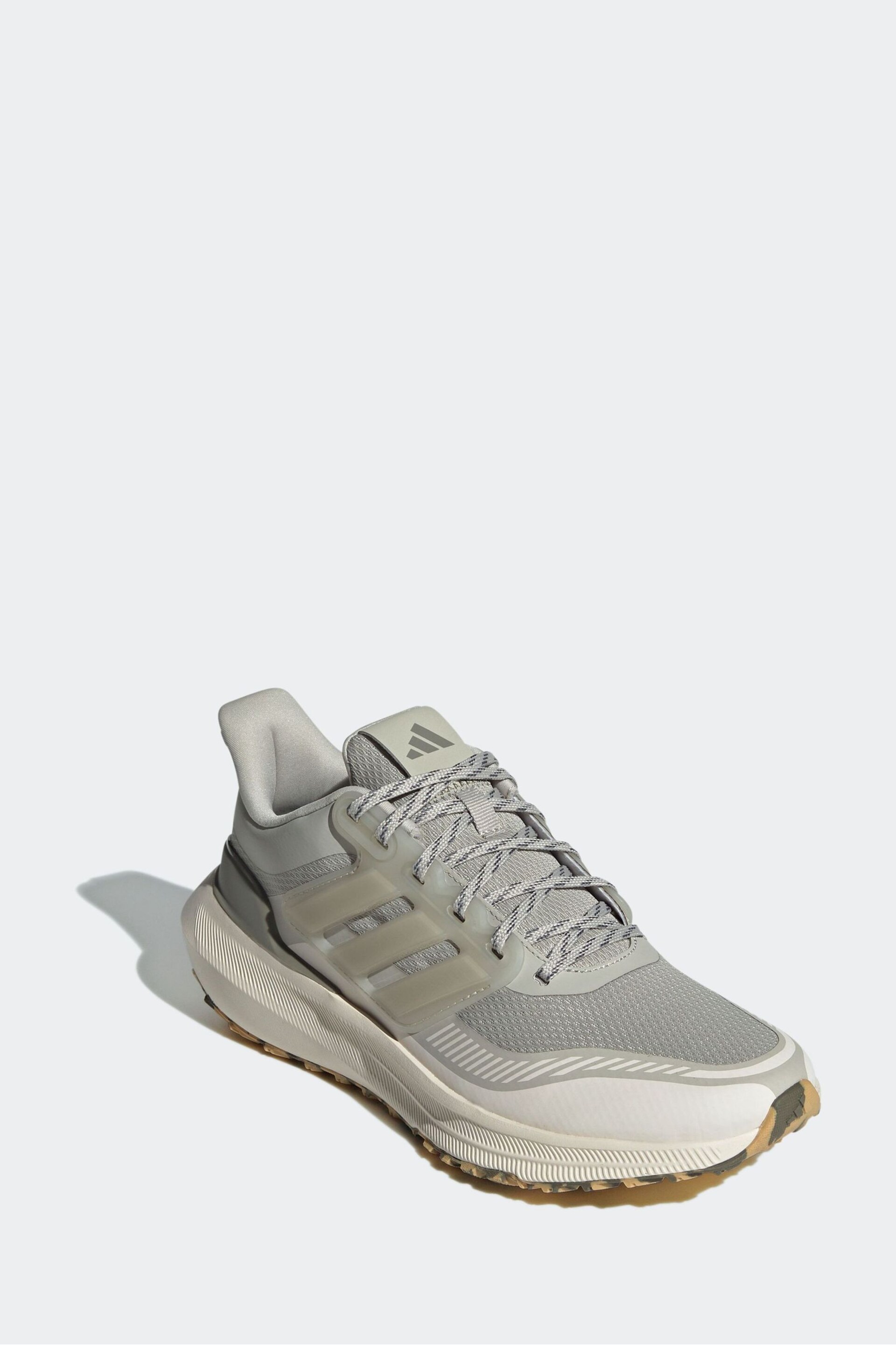adidas Grey/White Ultrabounce TR Bounce Running Trainers - Image 3 of 8