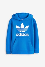 adidas Originals Blue Junior Hoodie - Image 1 of 4