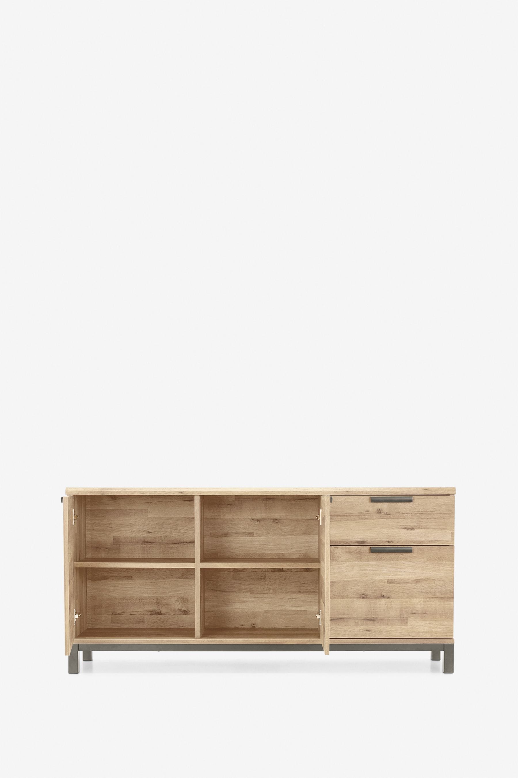 Buy Light Bronx Oak Effect Large Sideboard from the Next UK online