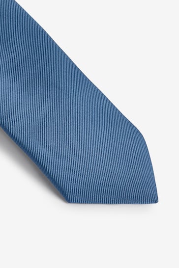 Cobalt Blue Slim Twill Tie