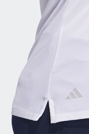 adidas Golf Ultimate365 Solid Sleeveless Polo Shirt - Image 6 of 7