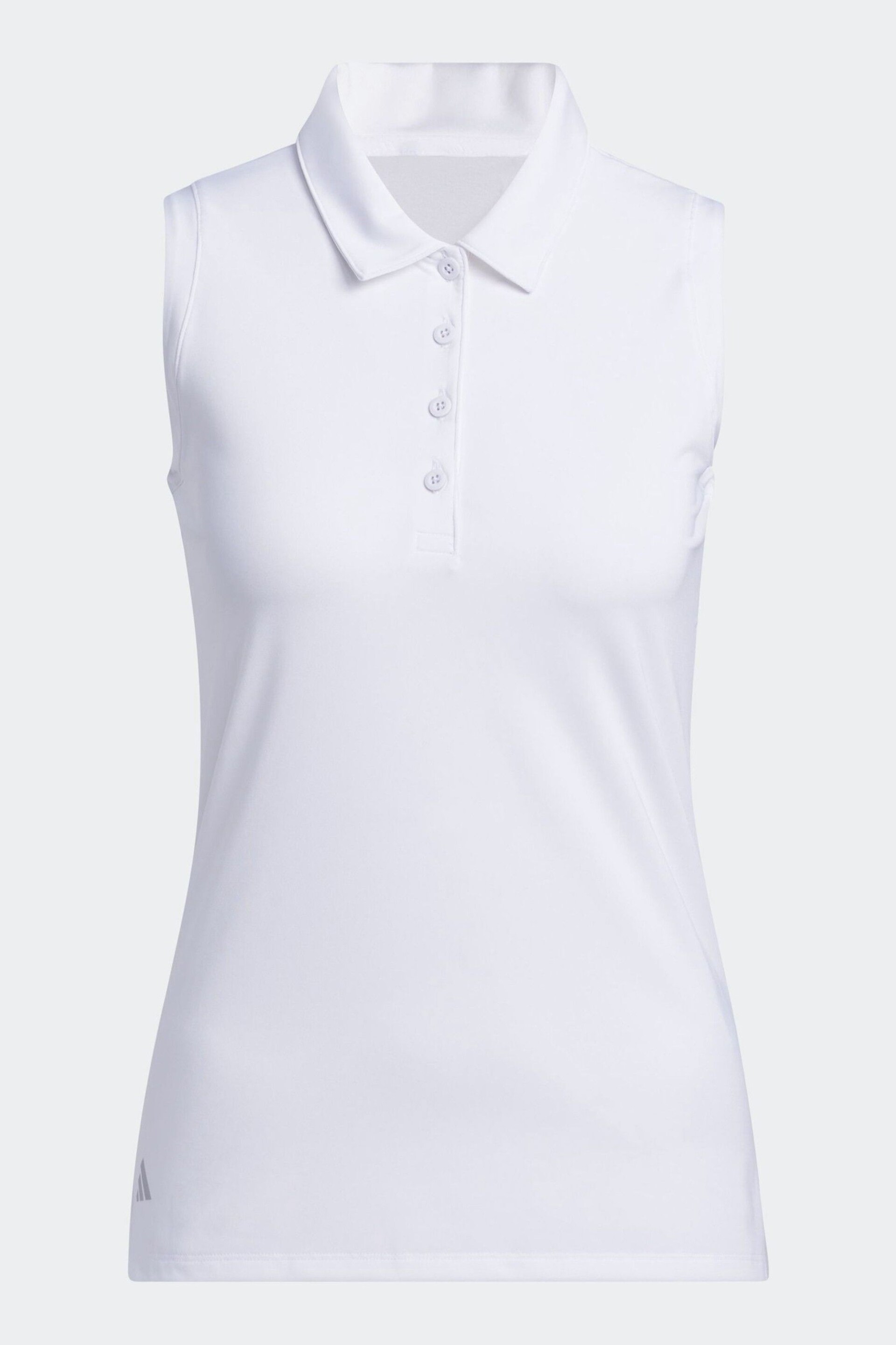 adidas Golf Ultimate365 Solid Sleeveless Polo Shirt - Image 7 of 7