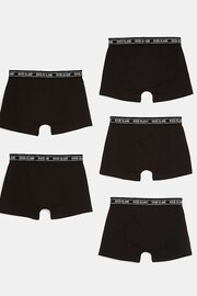 River Island Black Boys Boxers 5 Pack - Image 2 of 3